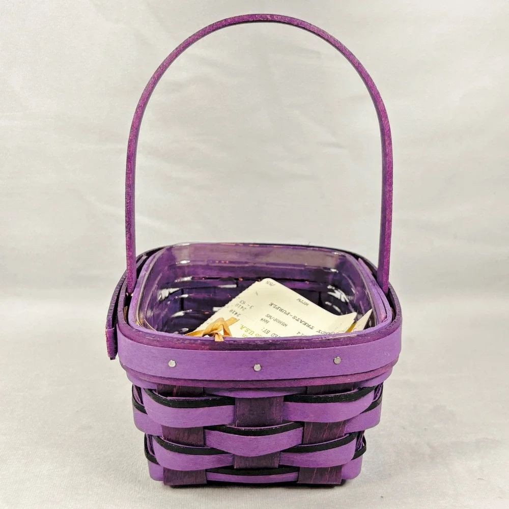 Longaberger 2014‎ Scardy Treats Purple Basket Halloween New w/ Tags Scaredy